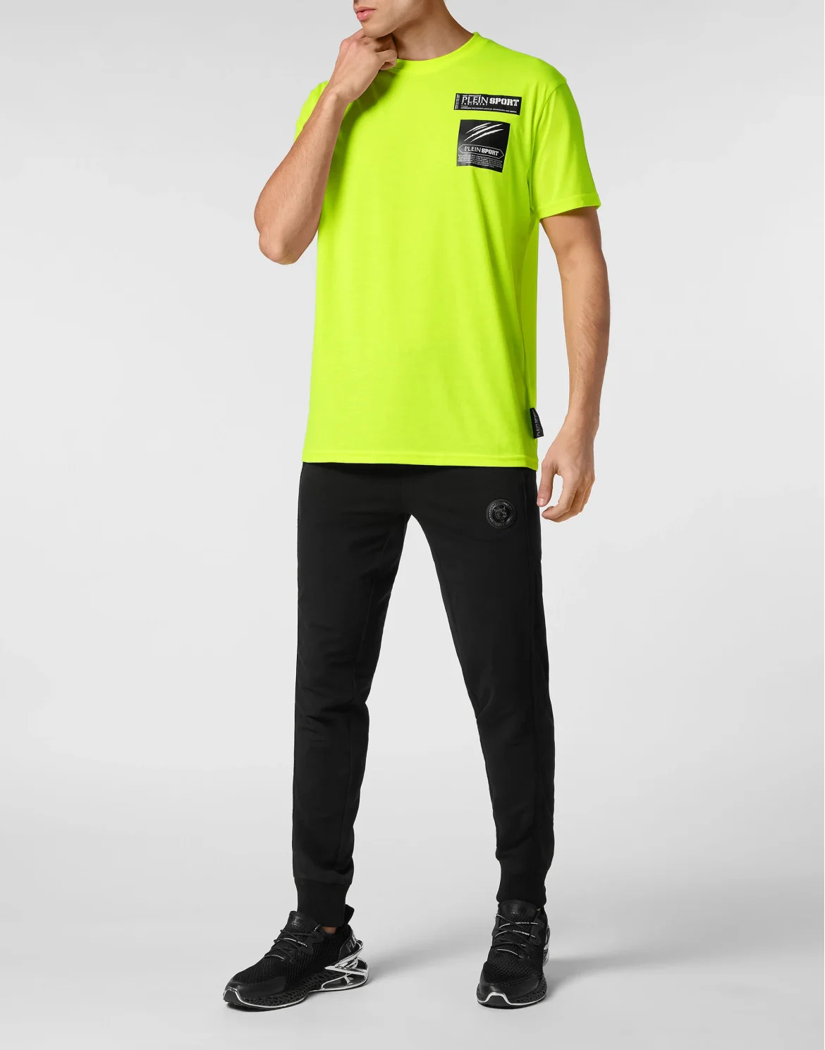 T-shirt Round Neck Scratch, цвет: Серый