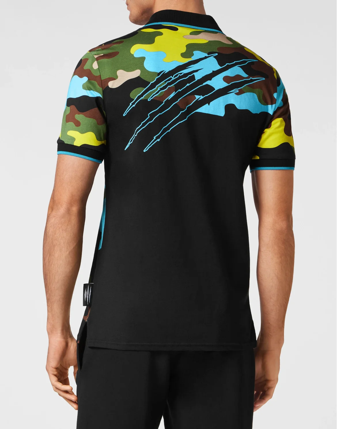 Polo shirt SS Camouflage, цвет: Черный