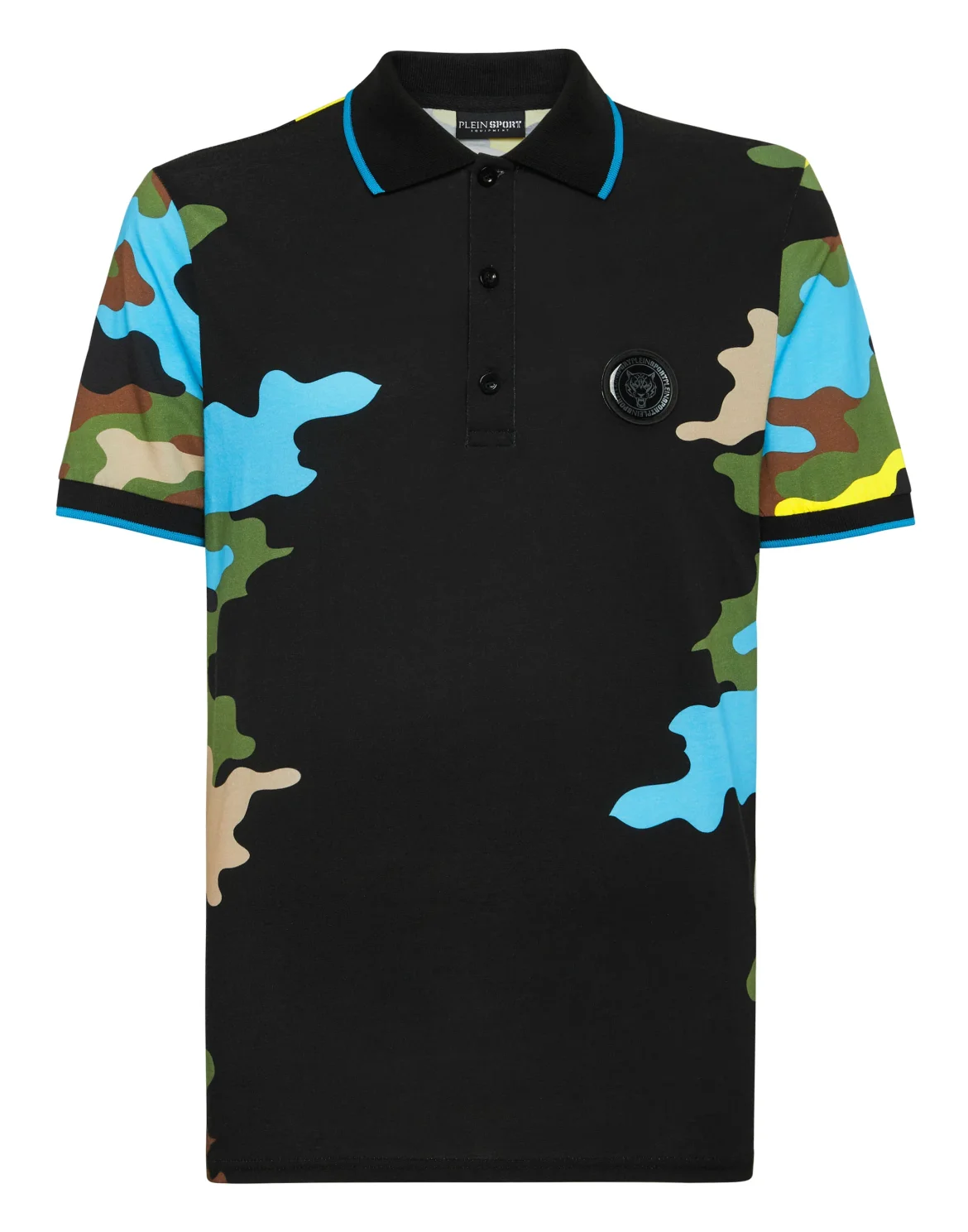 Polo shirt SS Camouflage, цвет: Черный