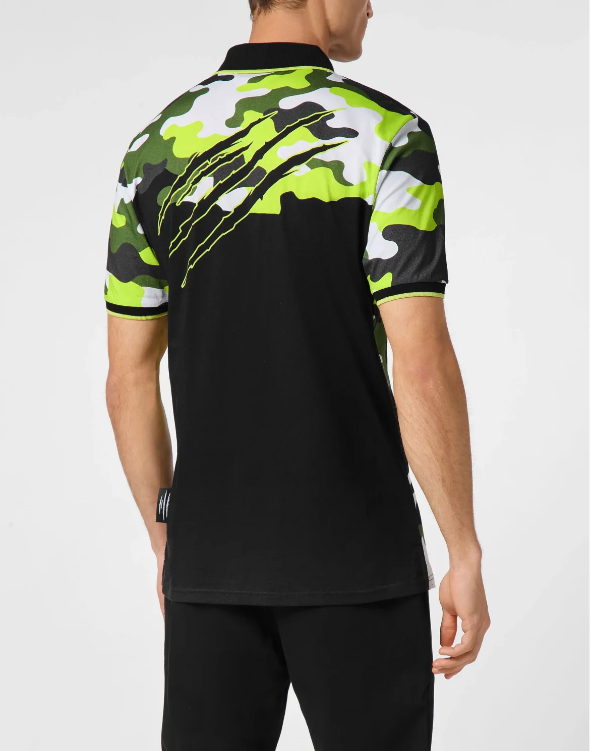 Polo shirt SS Camouflage, цвет: Черный