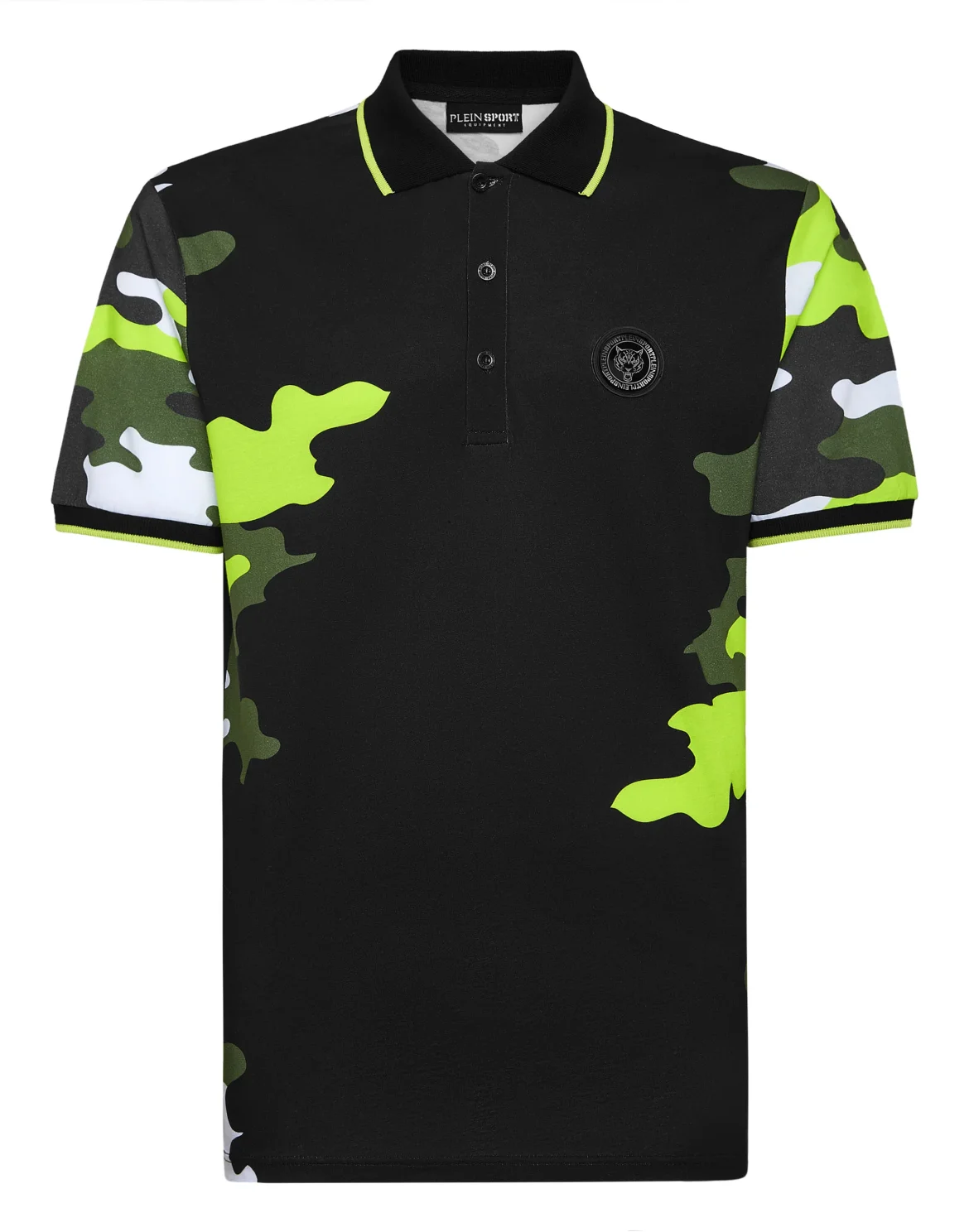Polo shirt SS Camouflage, цвет: Черный
