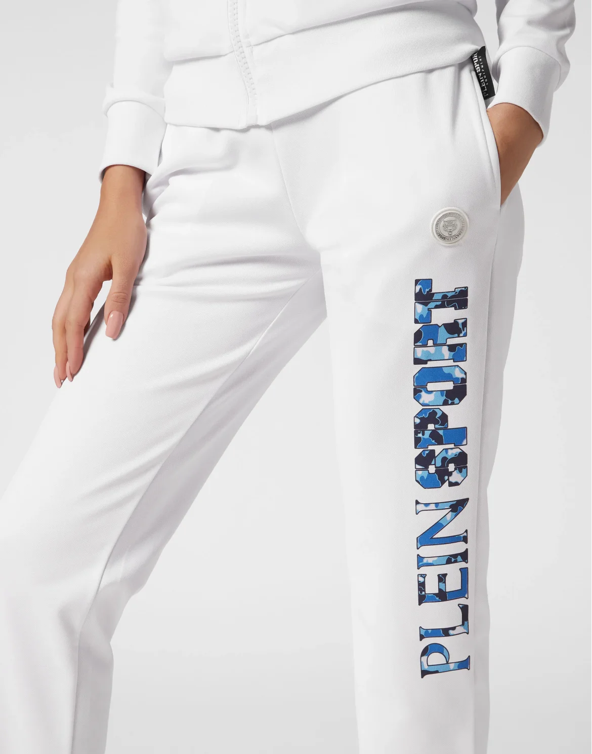 Triacetate Jogging Tracksuit: Top/Trousers Carbon Tiger, цвет: Белый
