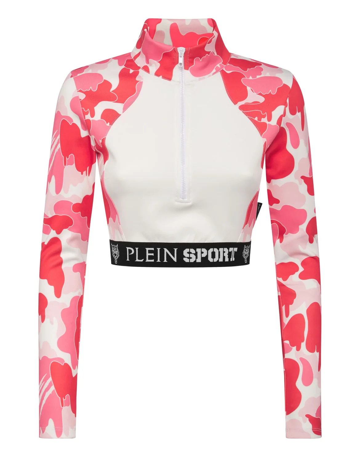 Cropped Jogging Top LS Camouflage, цвет: Черный