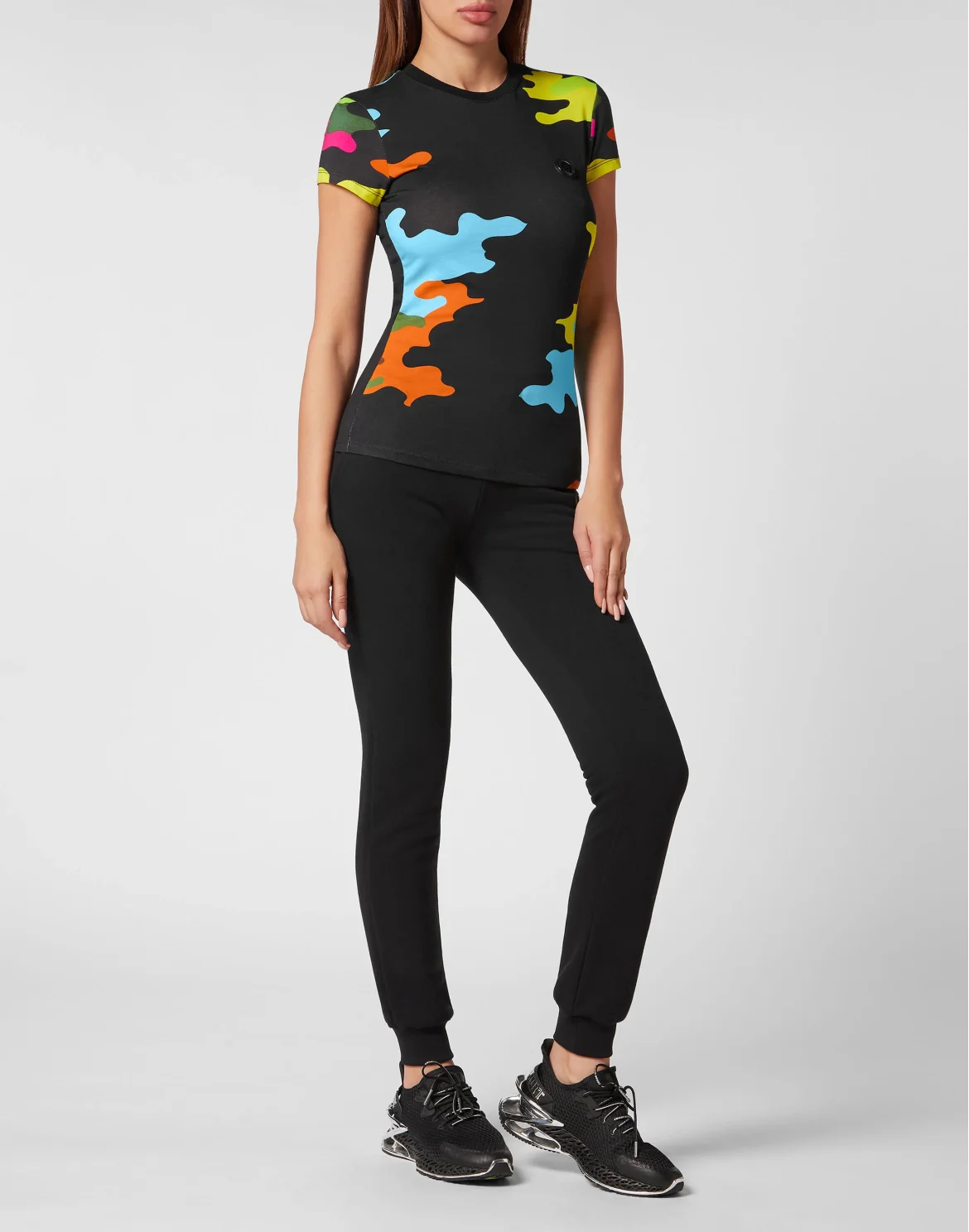 T-Shirt Sexy Pure Camouflage, цвет: Черный