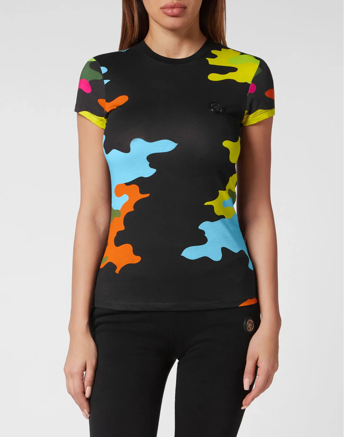 T-Shirt Sexy Pure Camouflage, цвет: Черный
