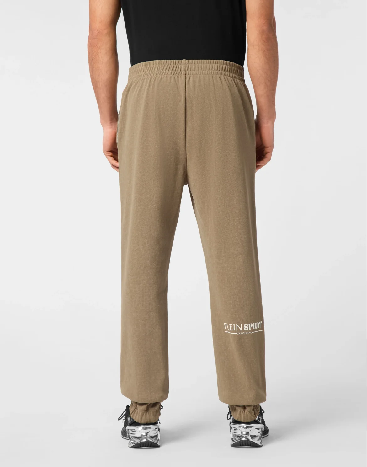 Cold Dye Loose Fit Jogging Pants Scratch, цвет: Серый