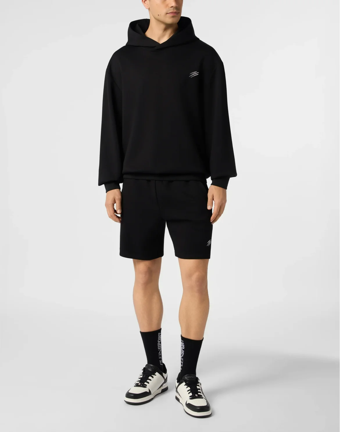Fleece Hoodie Chrome Scratch, цвет: Черный