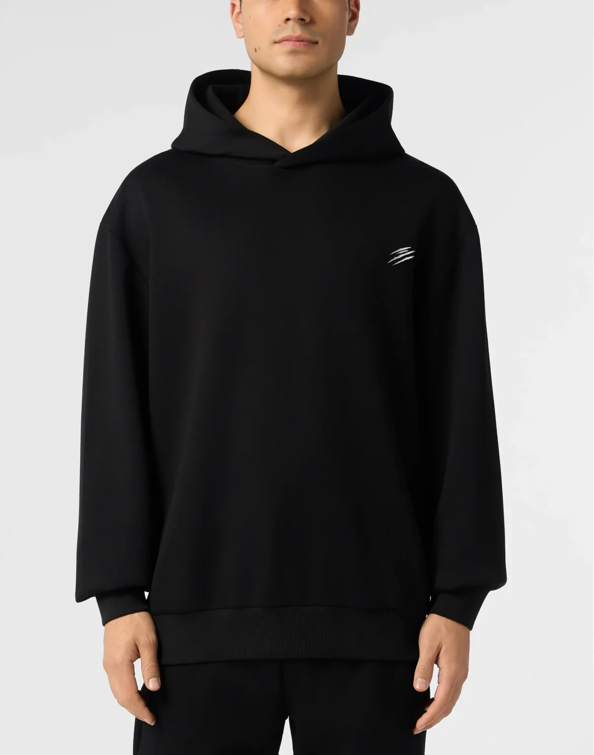 Fleece Hoodie Chrome Scratch, цвет: Черный