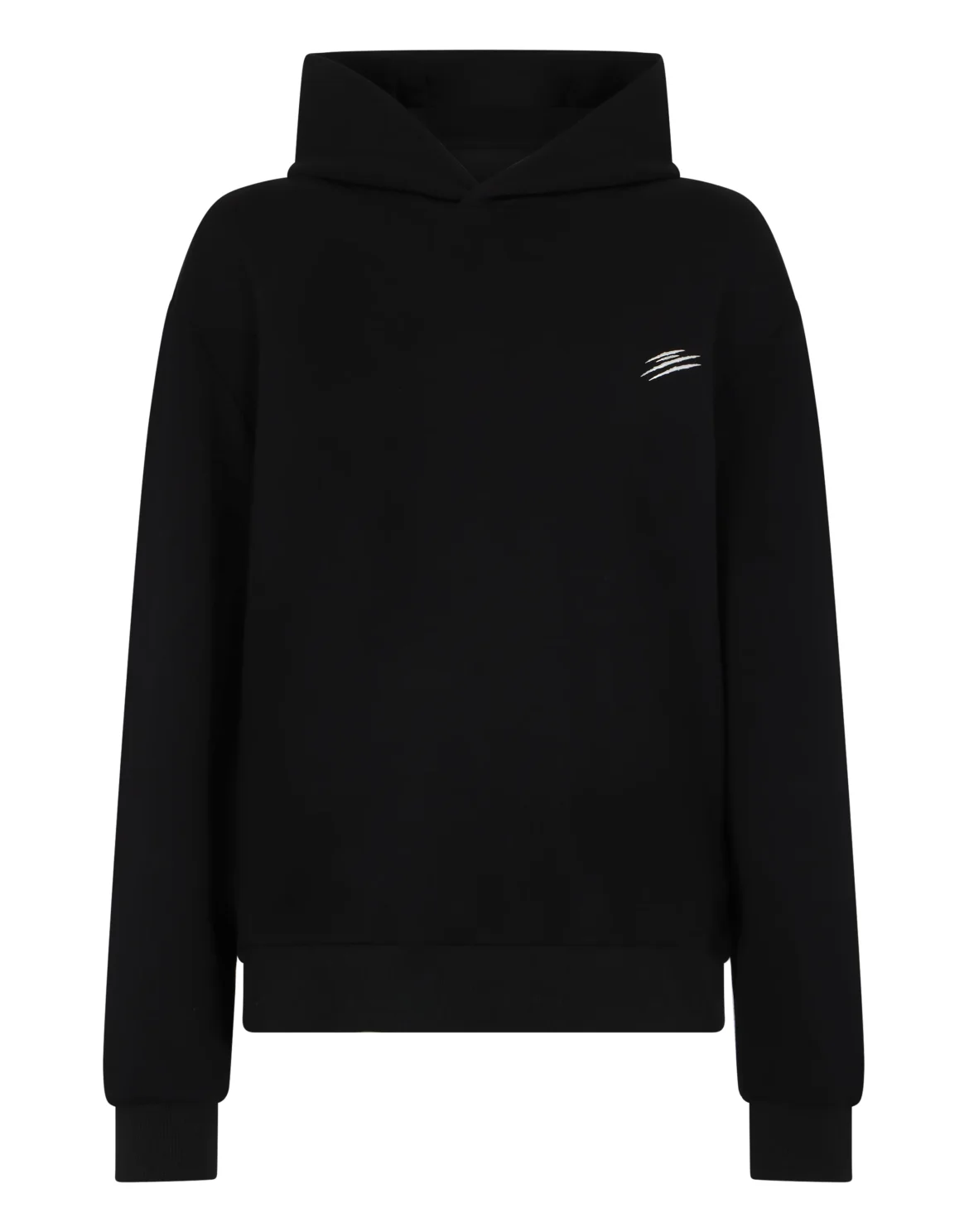 Fleece Hoodie Chrome Scratch, цвет: Черный