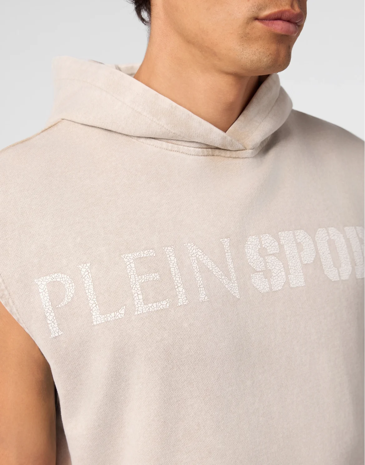 Hoodie Vest Crackle Scratch, цвет: Бежевый
