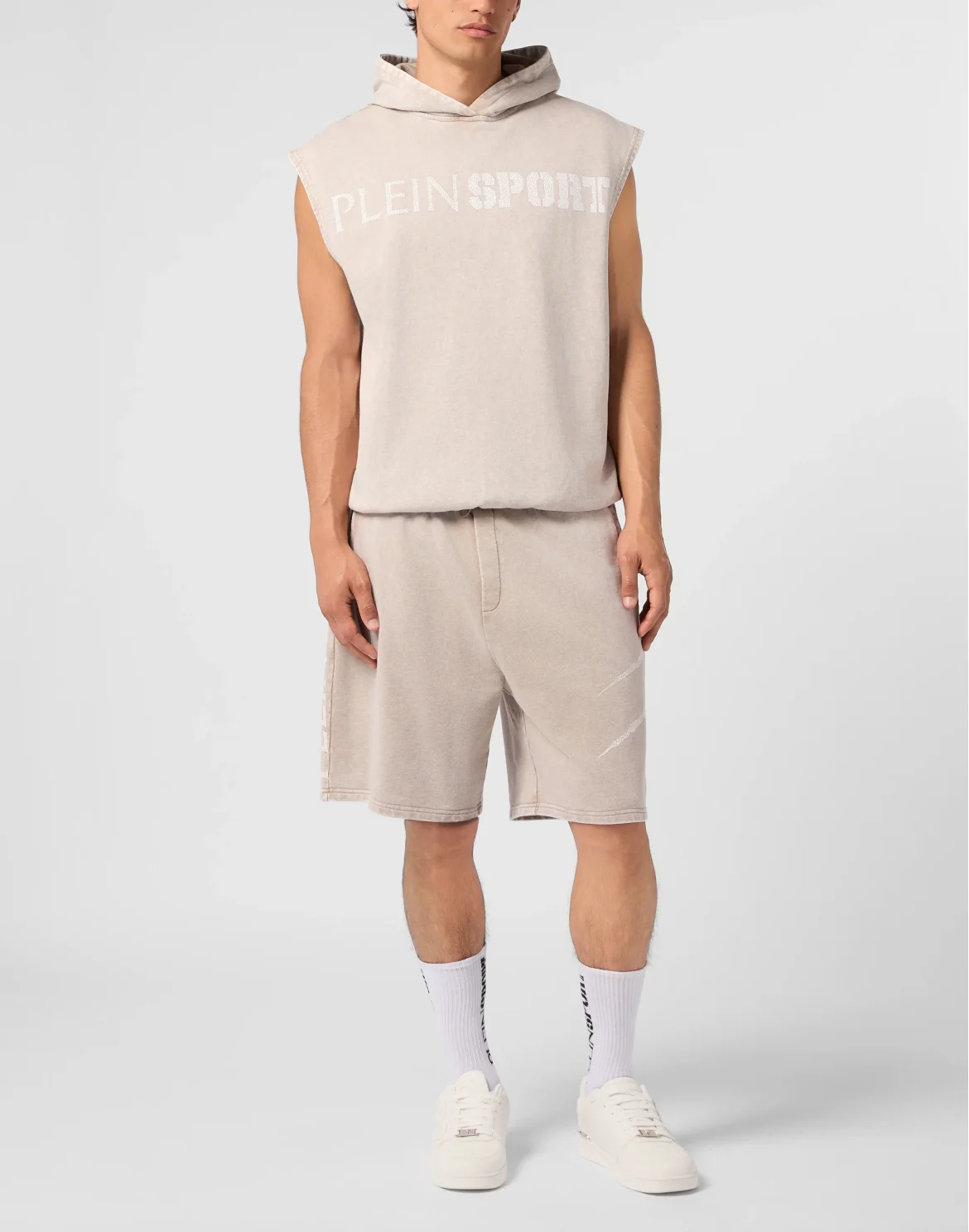 Hoodie Vest Crackle Scratch, цвет: Бежевый