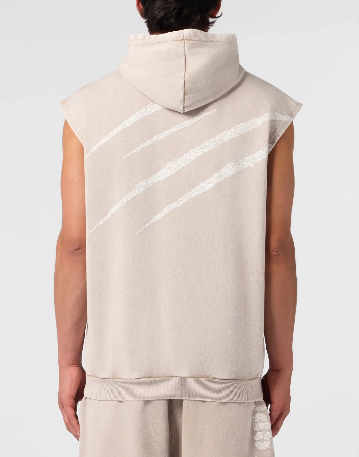 Hoodie Vest Crackle Scratch, цвет: Бежевый