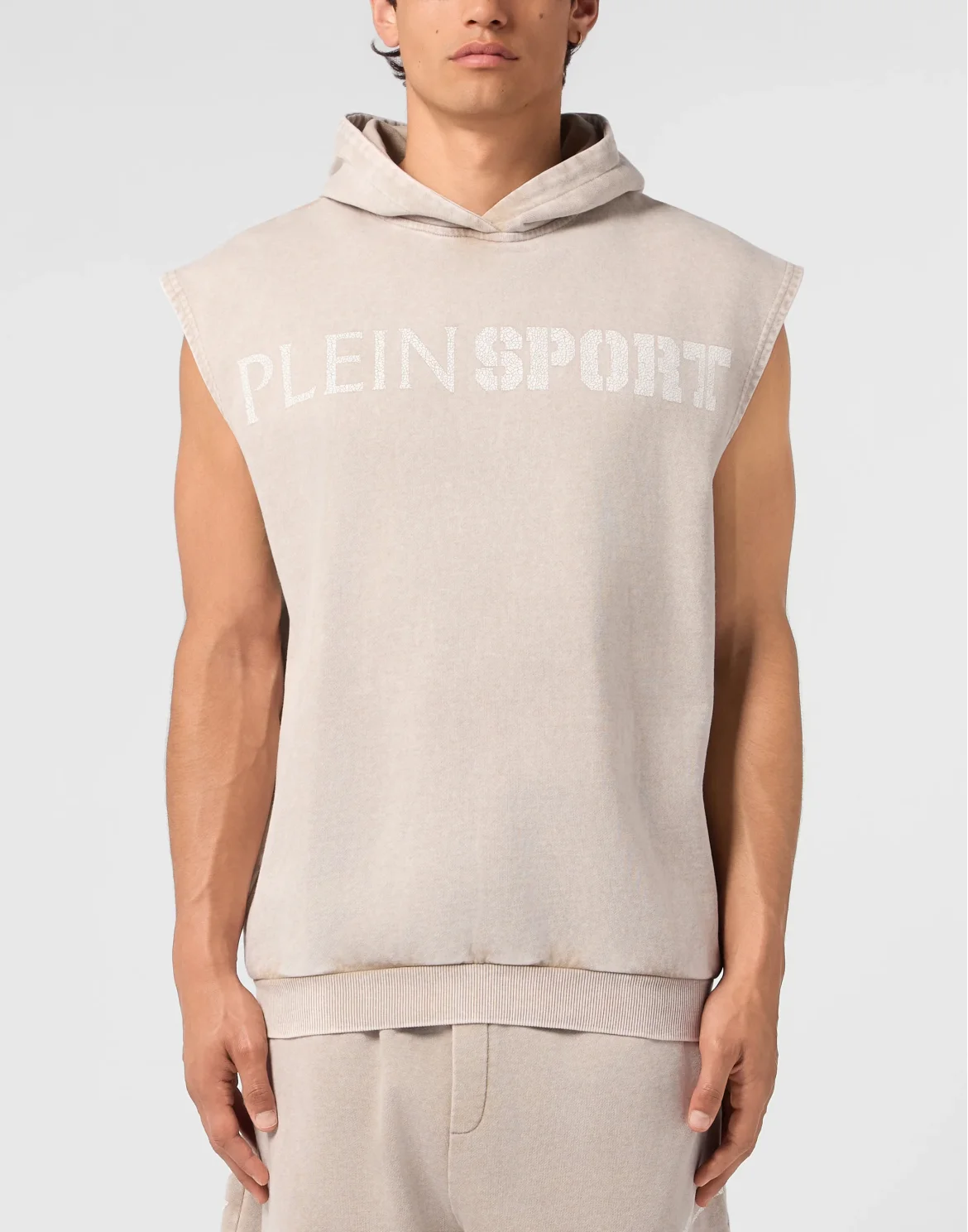 Hoodie Vest Crackle Scratch, цвет: Бежевый