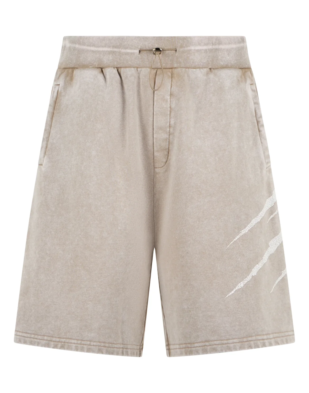 Washed Shorts Crackle Scratch, цвет: Бежевый