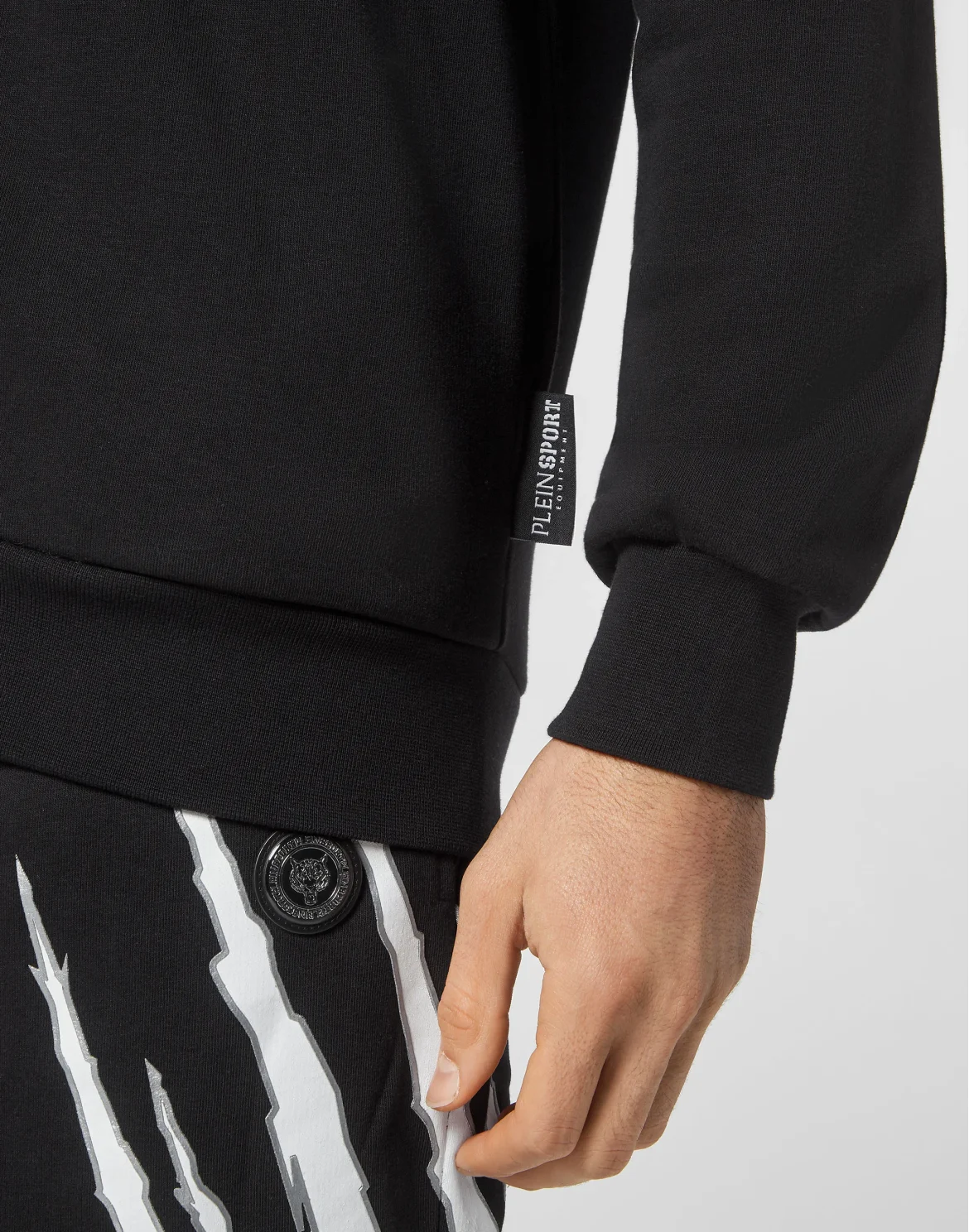 Hoodie Sweatjacket Scratch, цвет: Черный