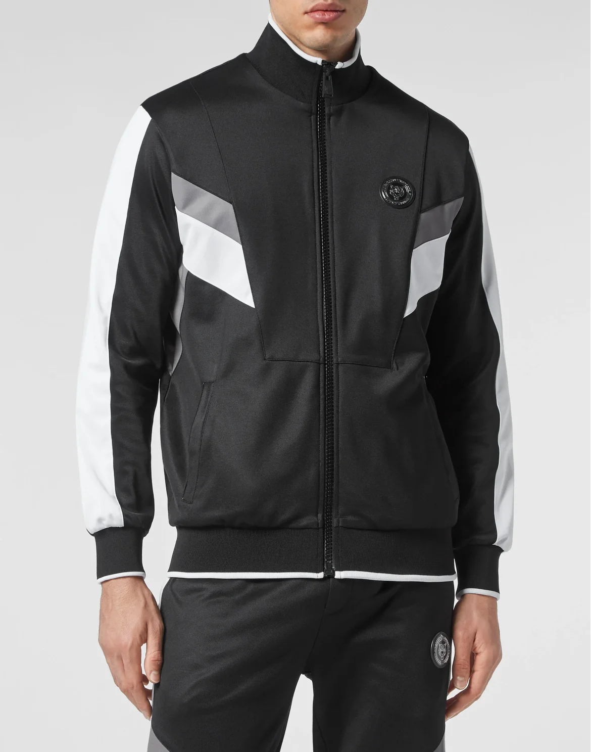 Jogging tracksuit:Top/Trousers, цвет: Черный