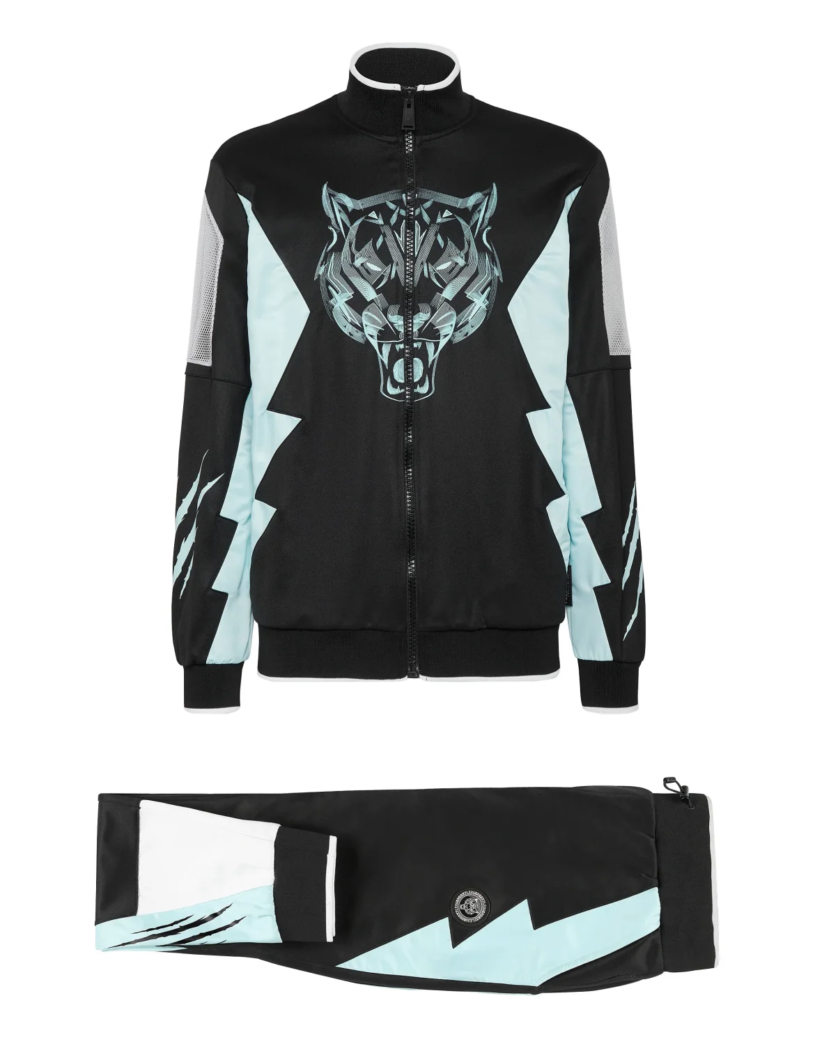 Jogging tracksuit:Top/Trousers Tiger, цвет: Черный