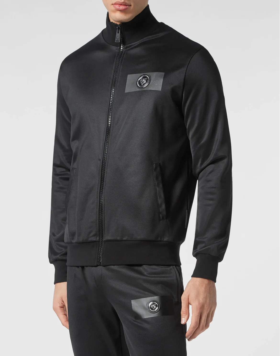 Jogging tracksuit:Top/Trousers, цвет: Черный