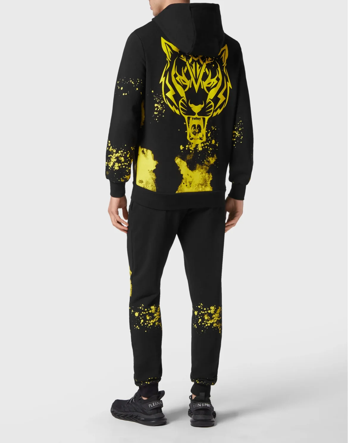 Jogging tracksuit:Top/Trousers Tiger, цвет: Черный