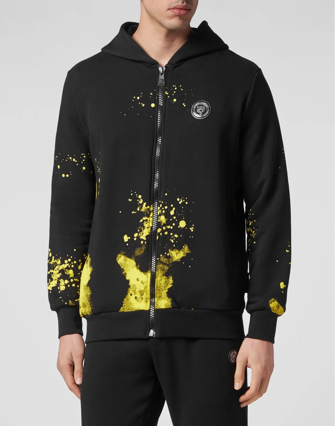 Jogging tracksuit:Top/Trousers Tiger, цвет: Черный