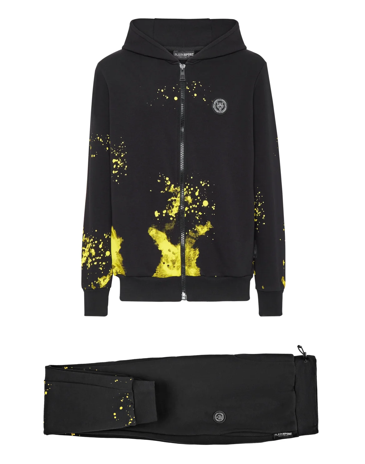 Jogging tracksuit:Top/Trousers Tiger, цвет: Черный