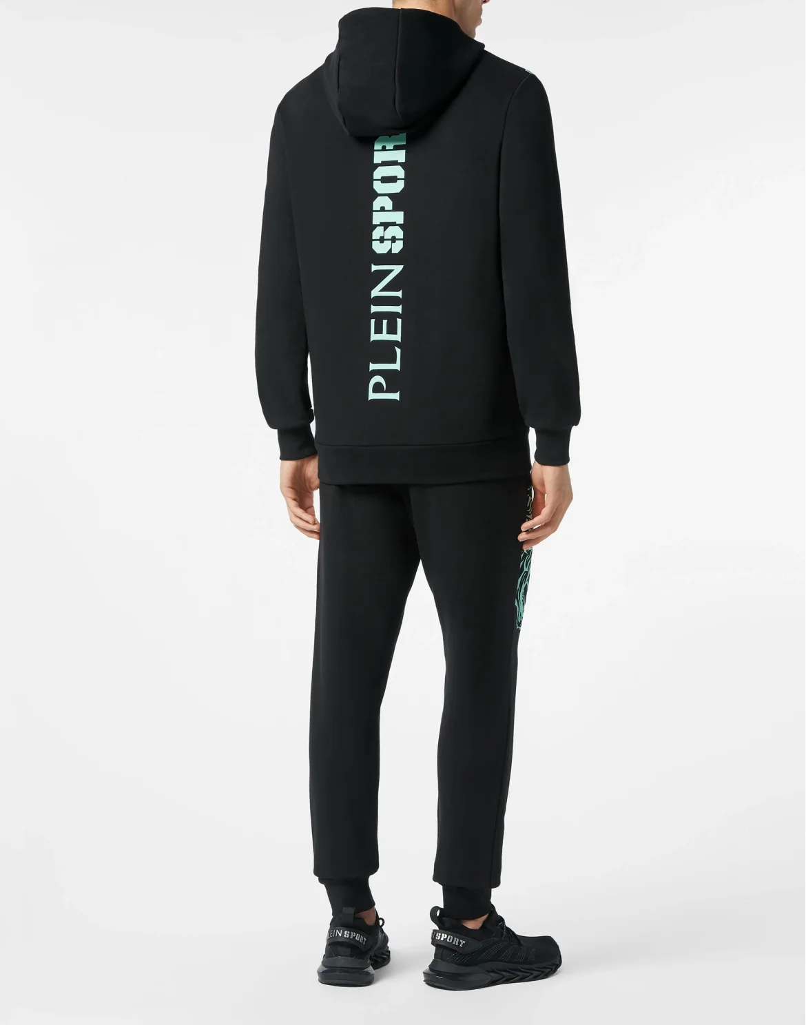 Jogging Tracksuit: Top/Trousers Tiger, цвет: Черный