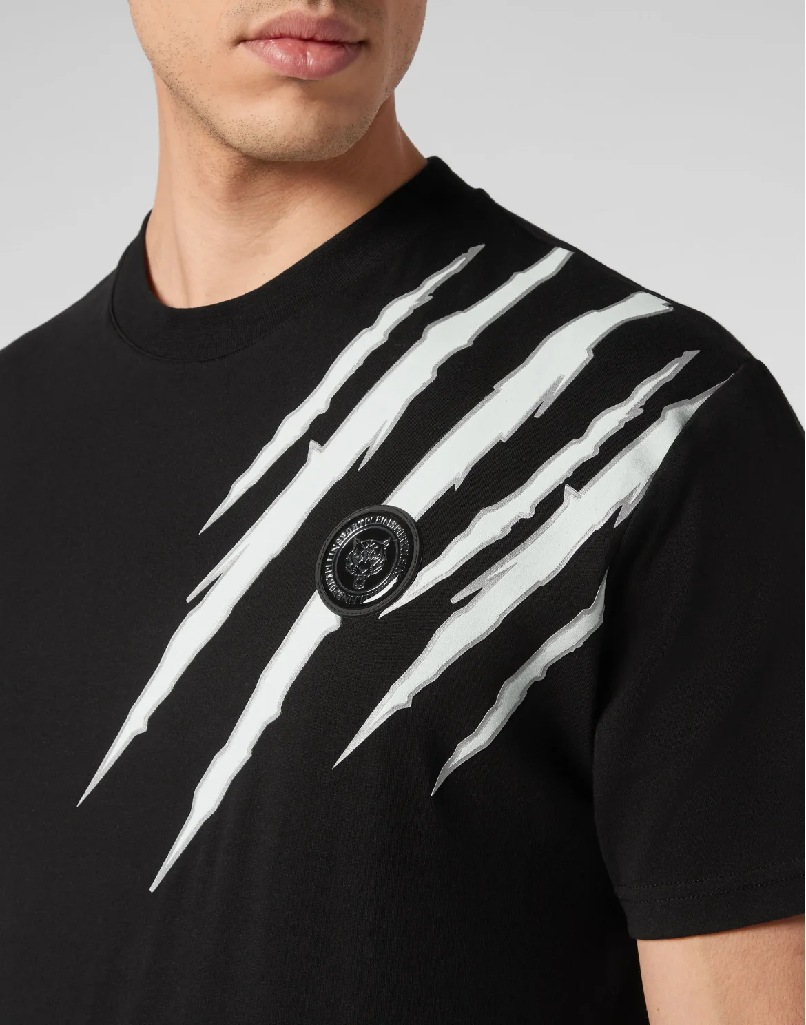 T-shirt Round Neck SS Scratch, цвет: Черный