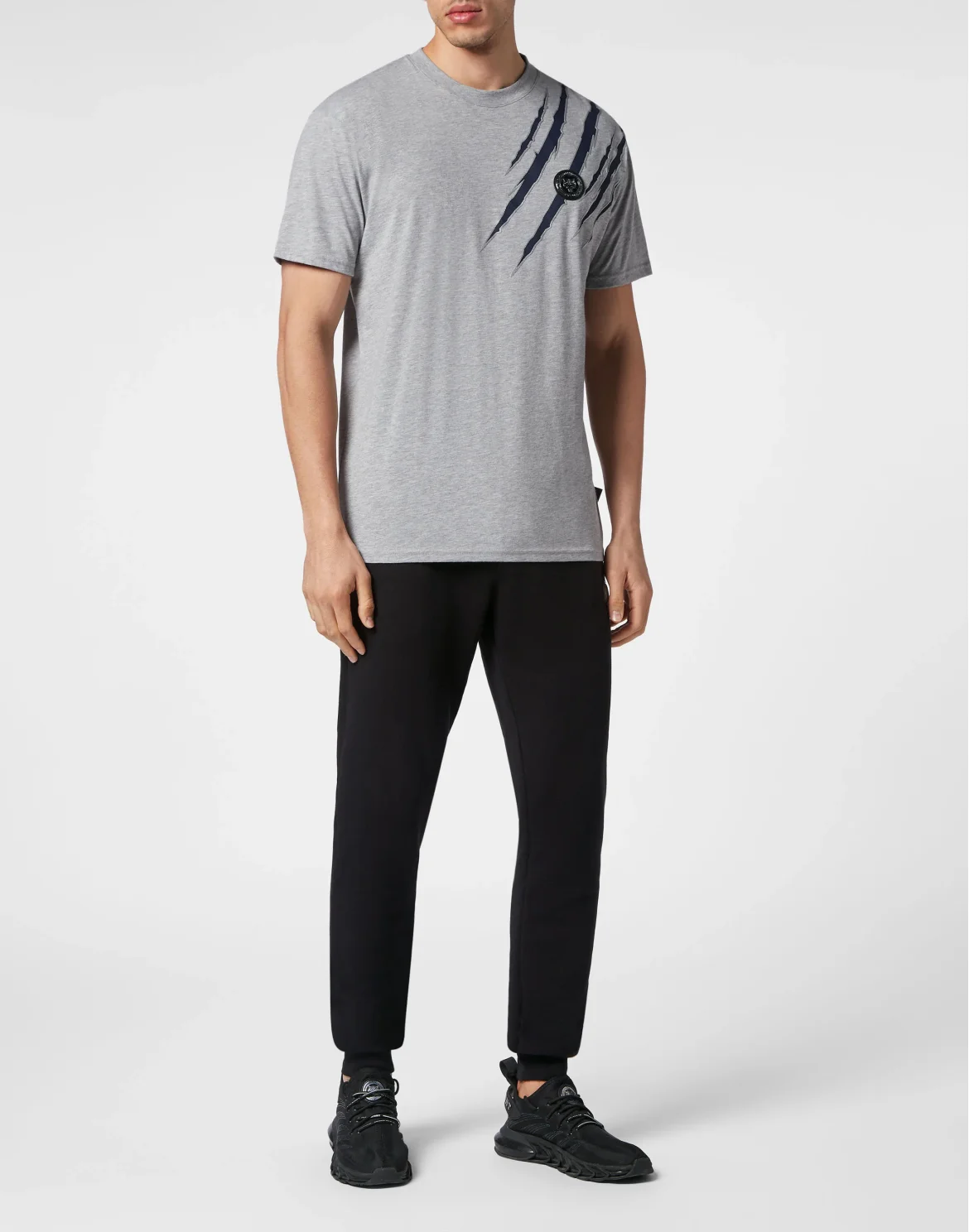 T-shirt Round Neck SS Scratch, цвет: Серый