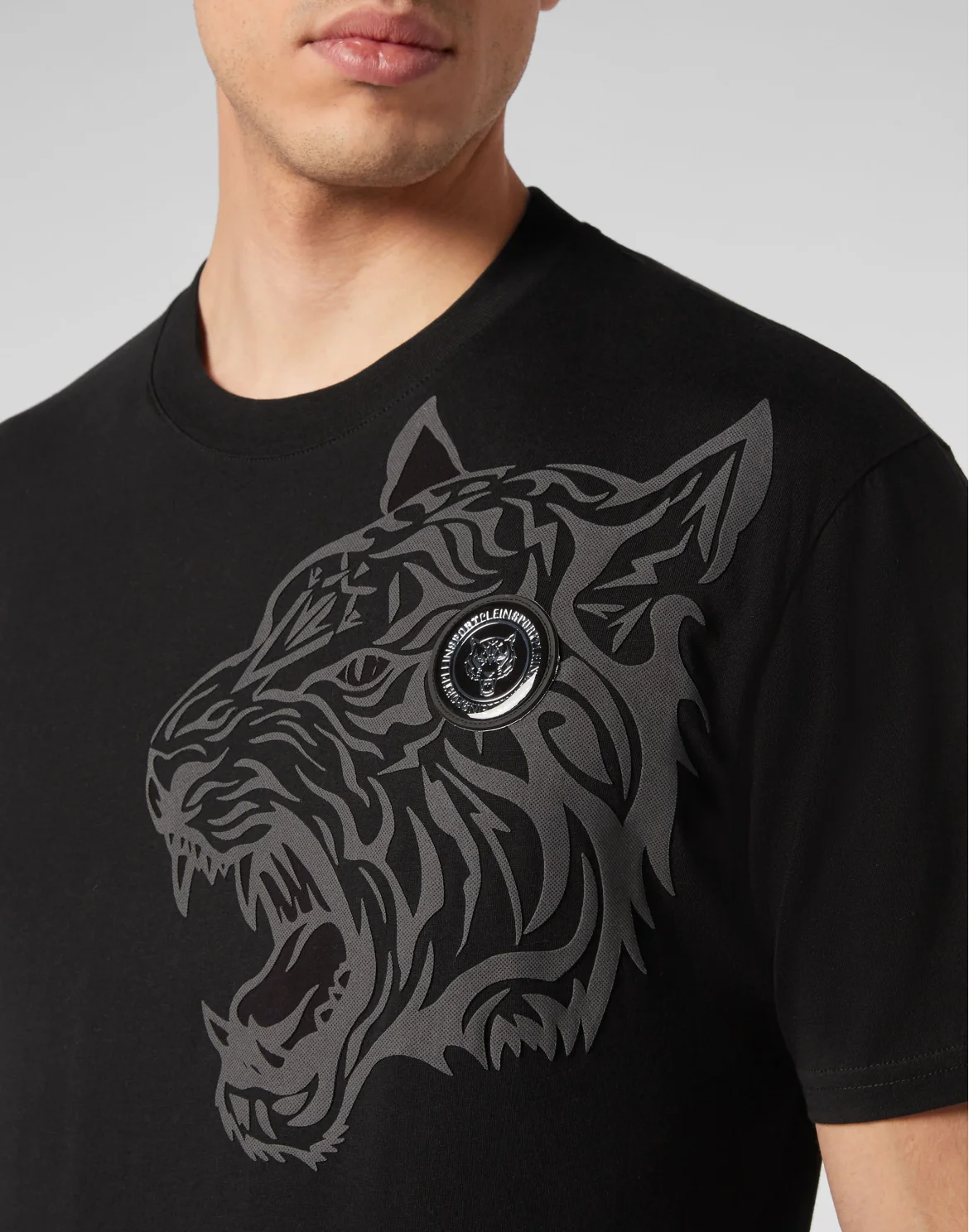 T-shirt Round Neck SS Tiger, цвет: Черный