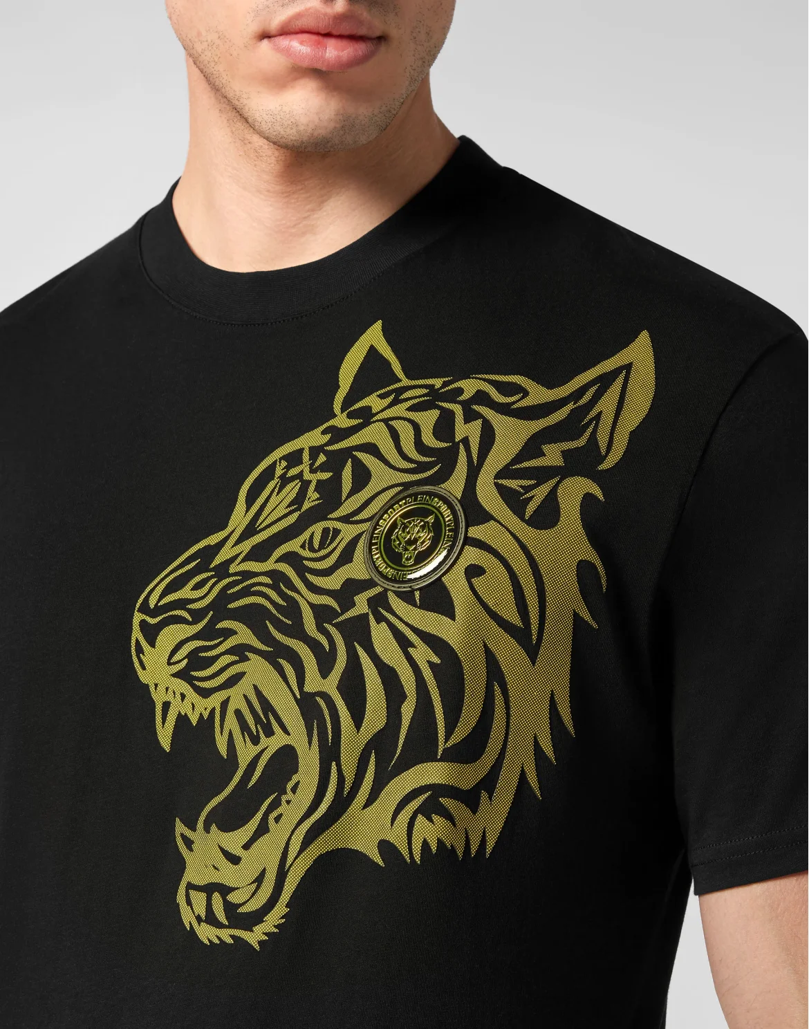 T-shirt Round Neck SS Tiger, цвет: Черный