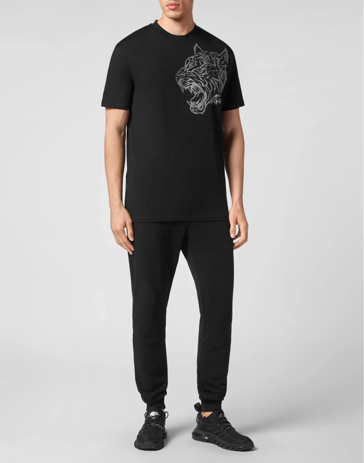 T-shirt Round Neck SS Tiger, цвет: Черный