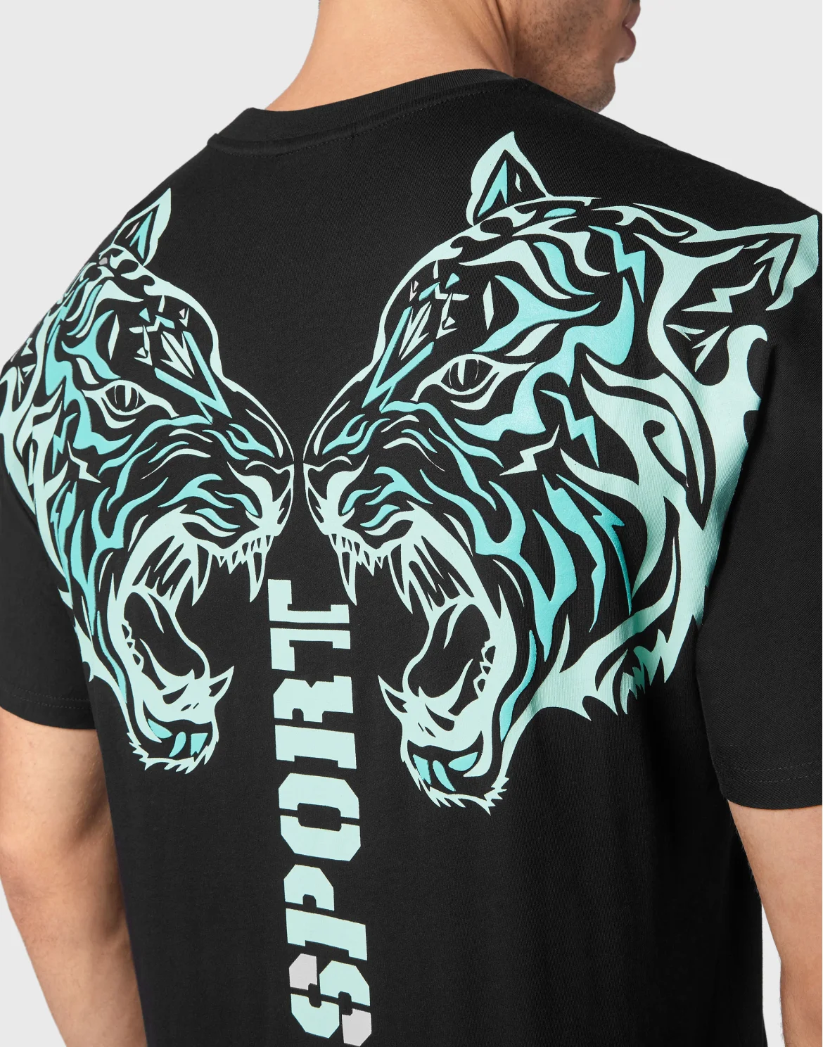 T-shirt Round Neck SS Tiger, цвет: Черный
