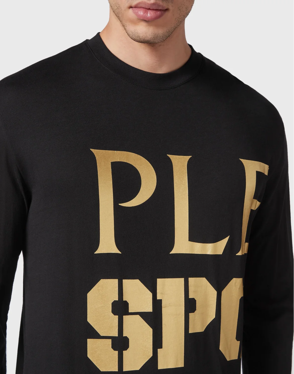 T-shirt Round Neck LS, цвет: Черный