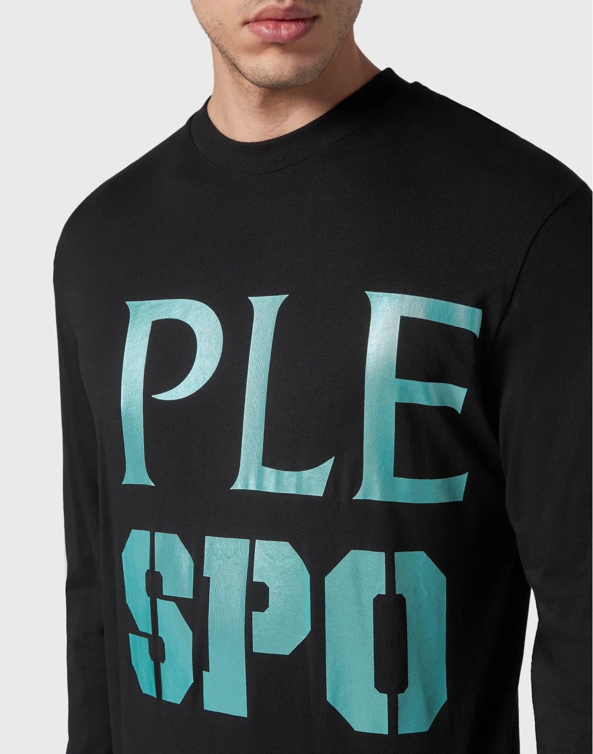 T-shirt Round Neck LS, цвет: Черный