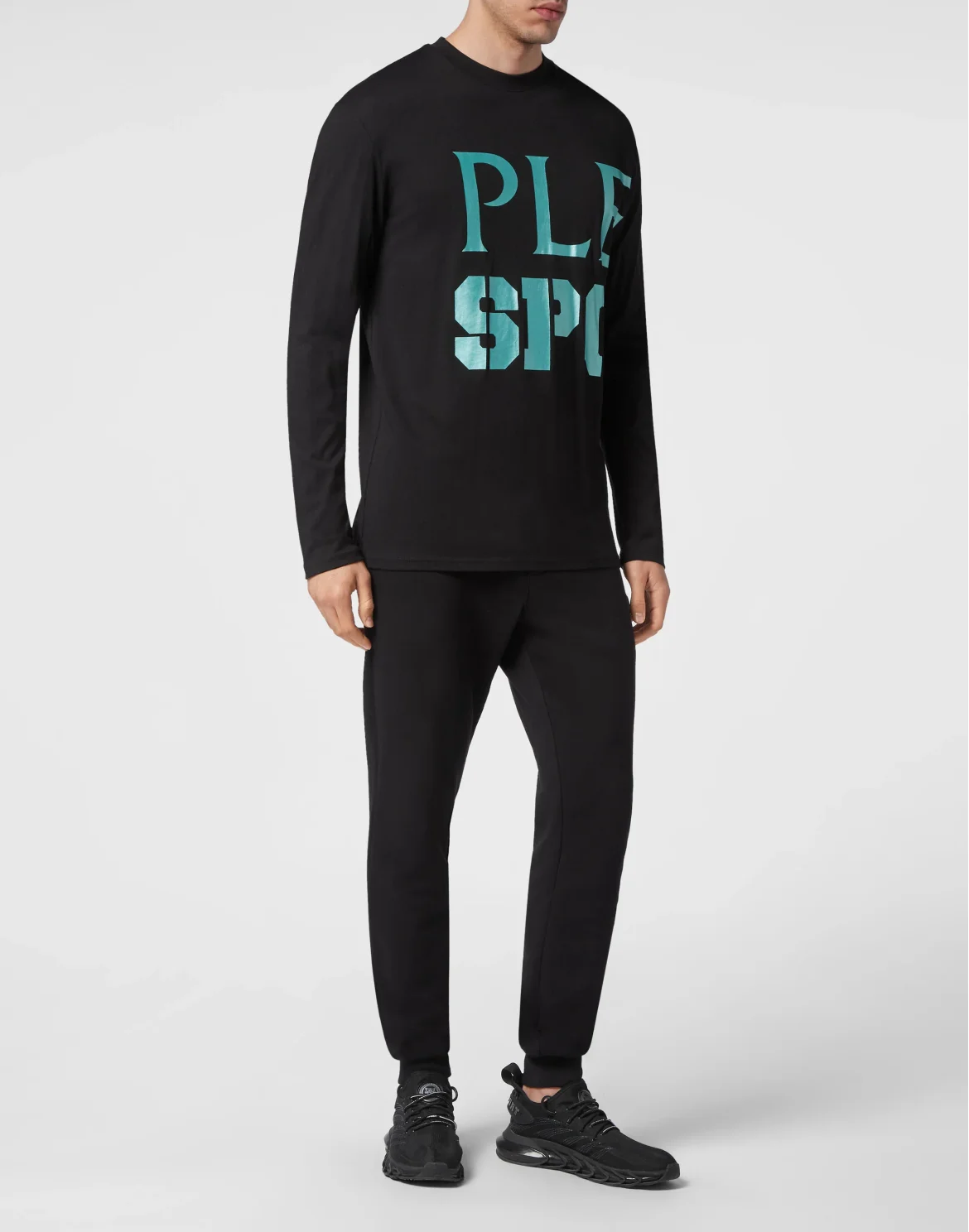 T-shirt Round Neck LS, цвет: Черный