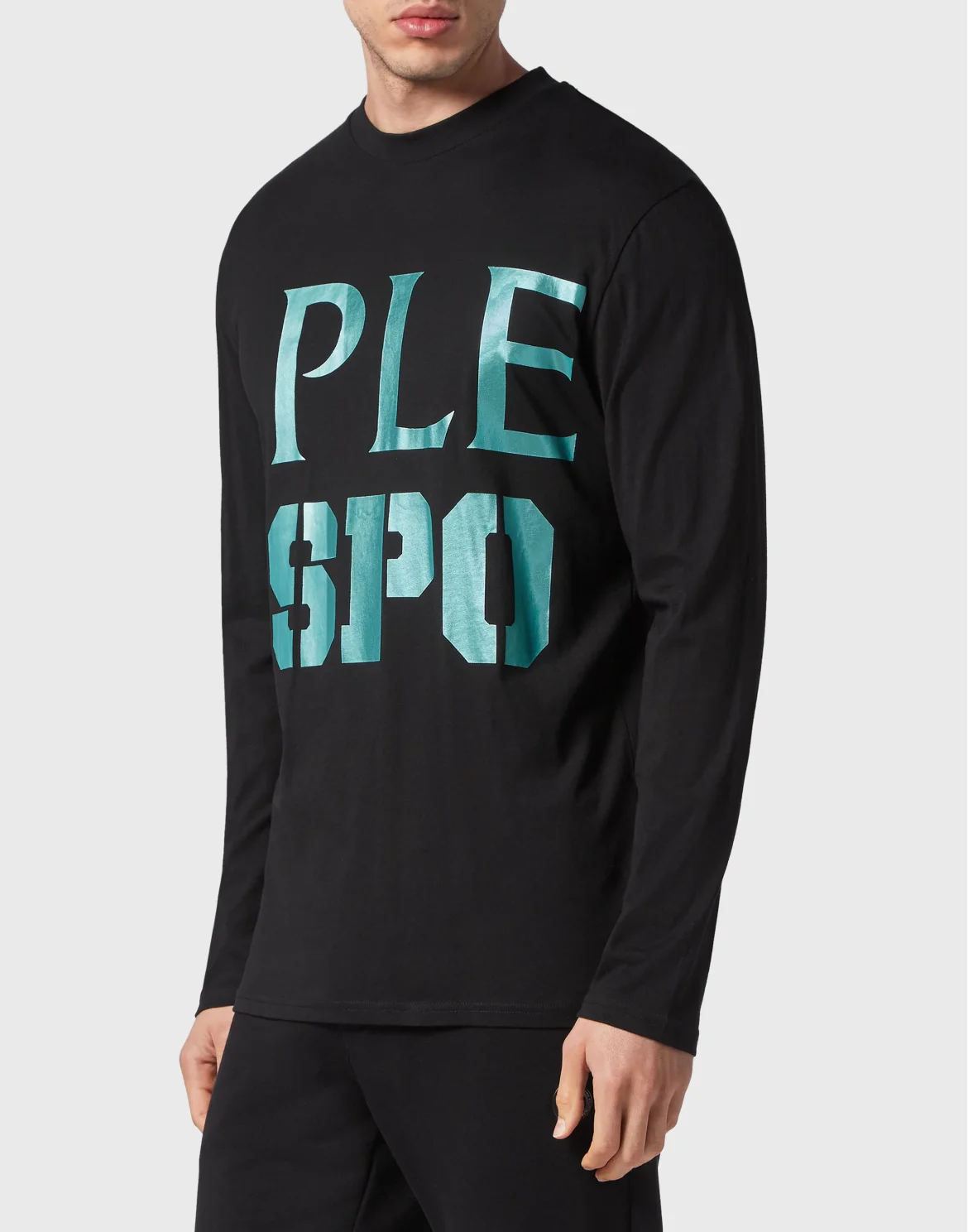 T-shirt Round Neck LS, цвет: Черный