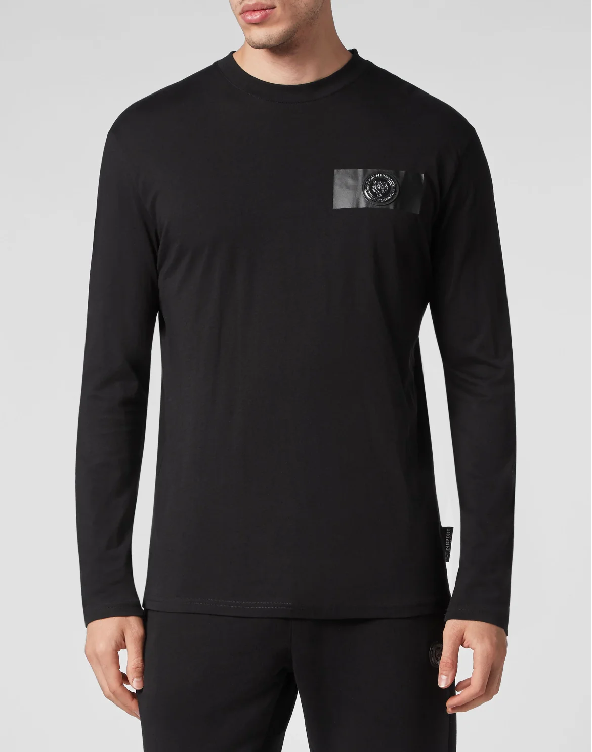 T-shirt Round Neck LS Tiger, цвет: Черный