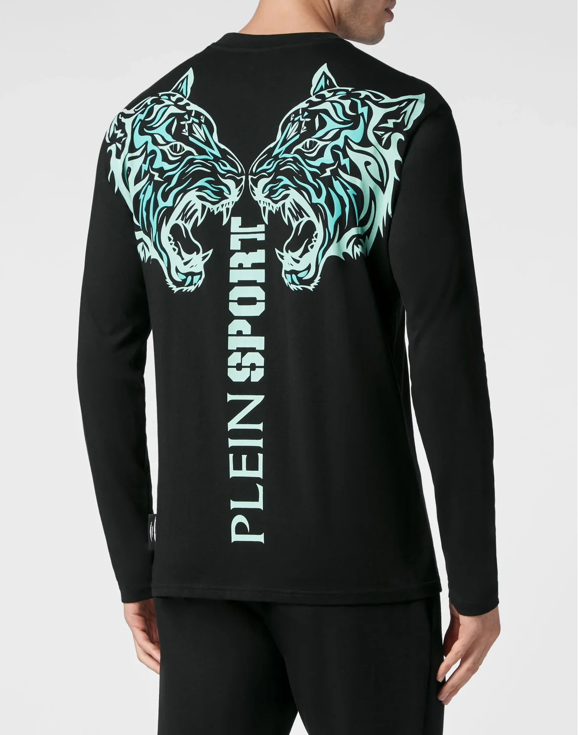 T-shirt Round Neck LS Tiger, цвет: Черный