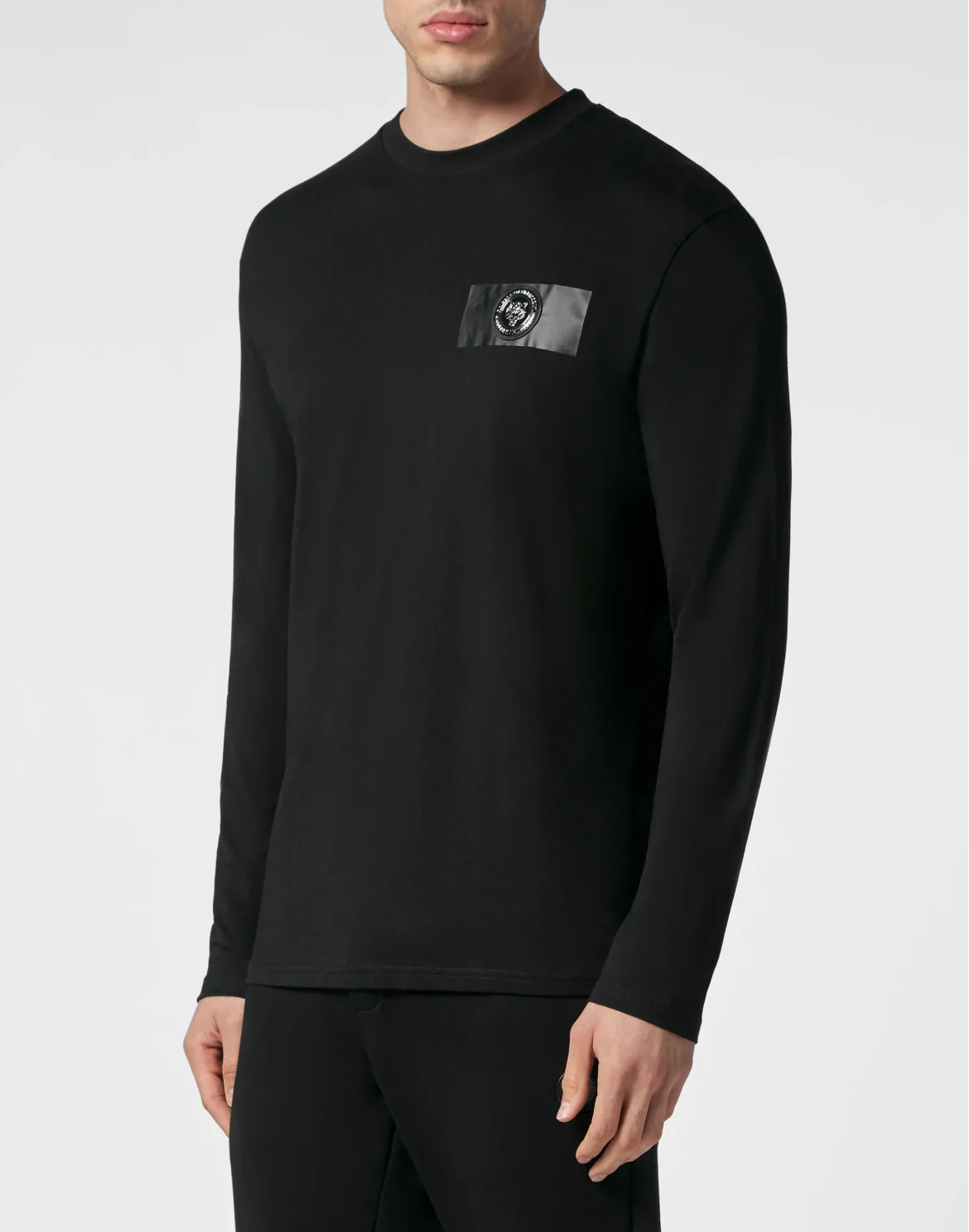 T-shirt Round Neck LS Tiger, цвет: Черный