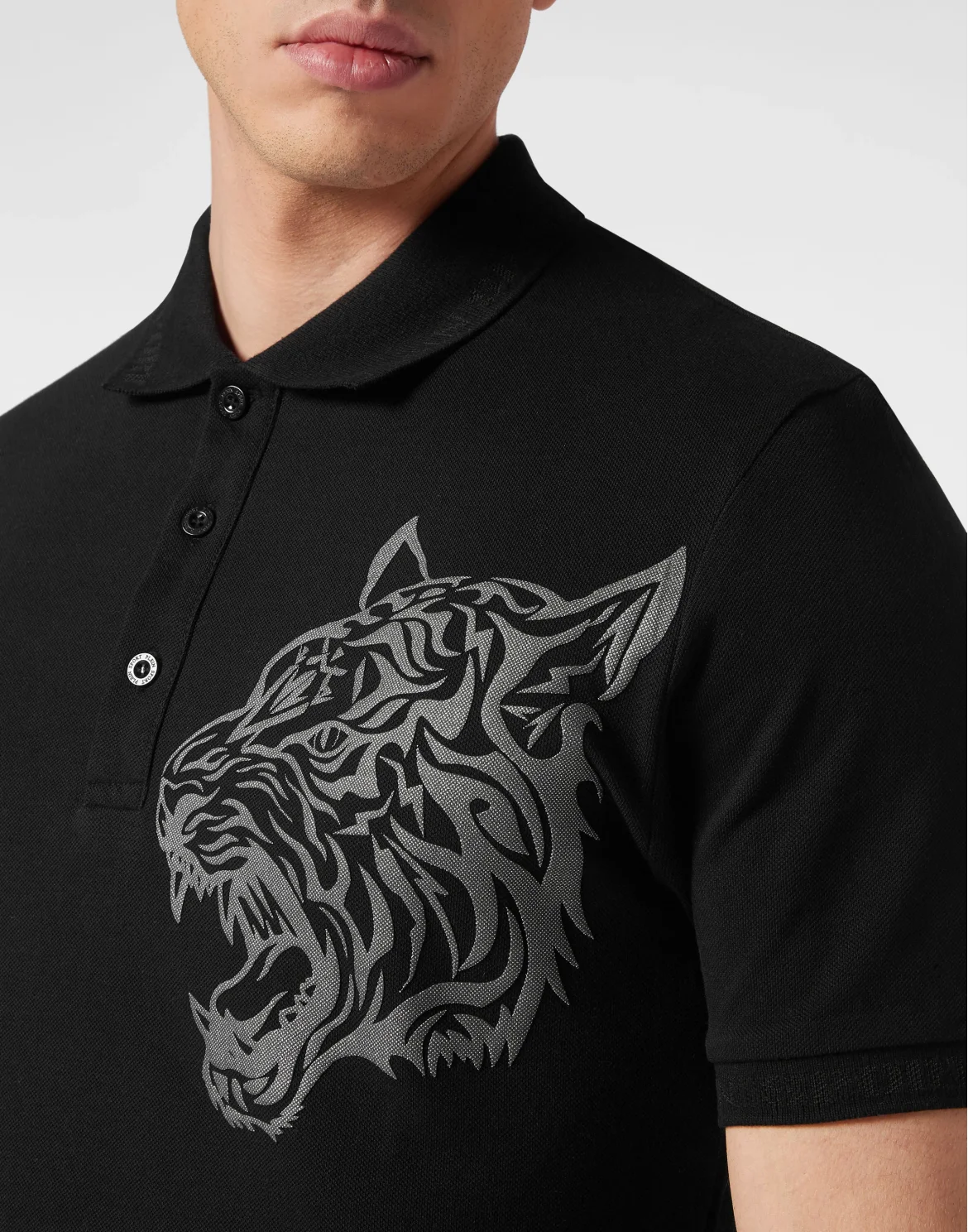 Polo Shirt SS Tiger, цвет: Черный