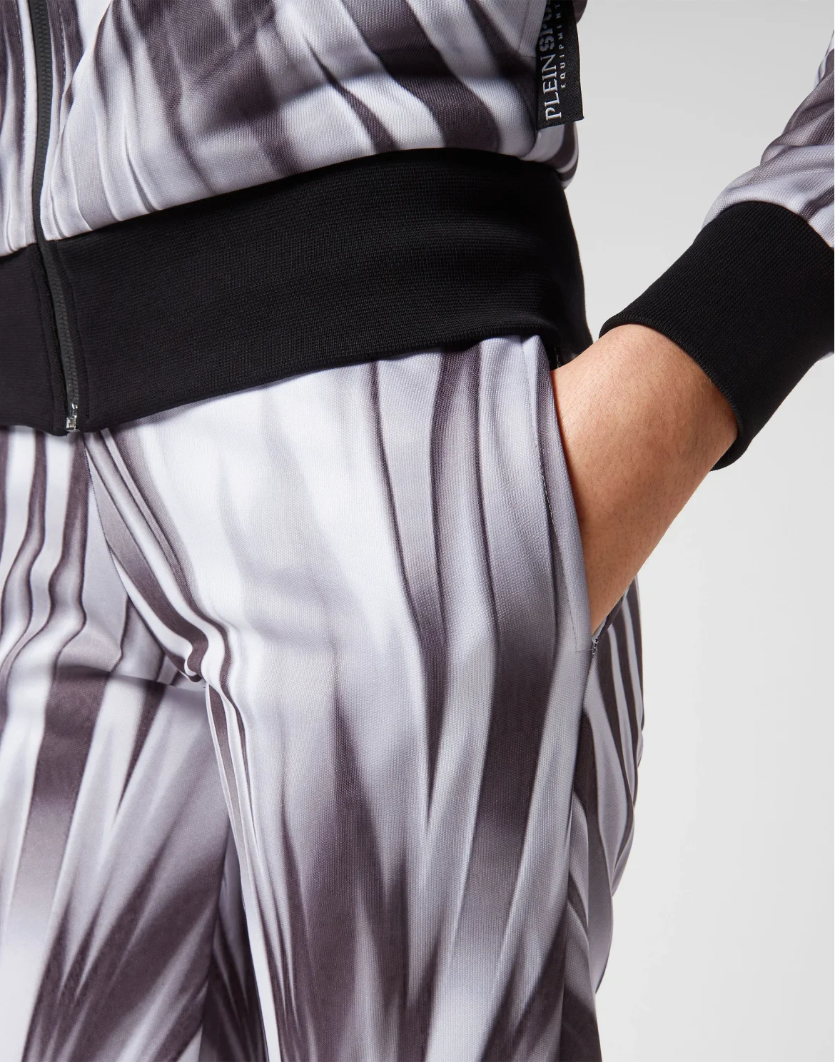 Tie-dye Jogging Tracksuit: Top/Trousers Scratch, цвет: Белый