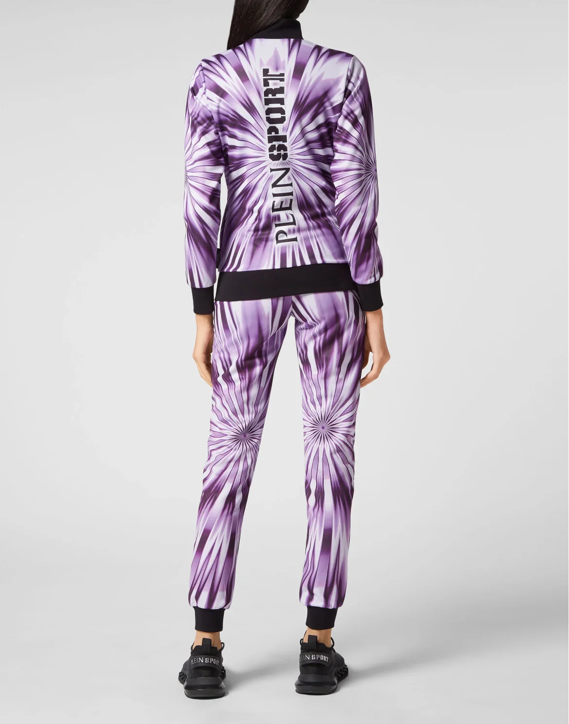 Tie-dye Jogging Tracksuit: Top/Trousers Scratch, цвет: Сиреневый