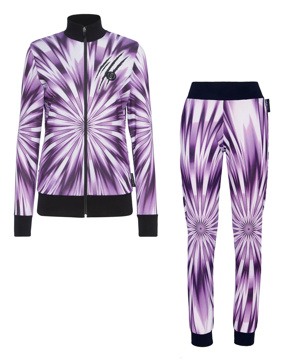 Tie-dye Jogging Tracksuit: Top/Trousers Scratch, цвет: Сиреневый
