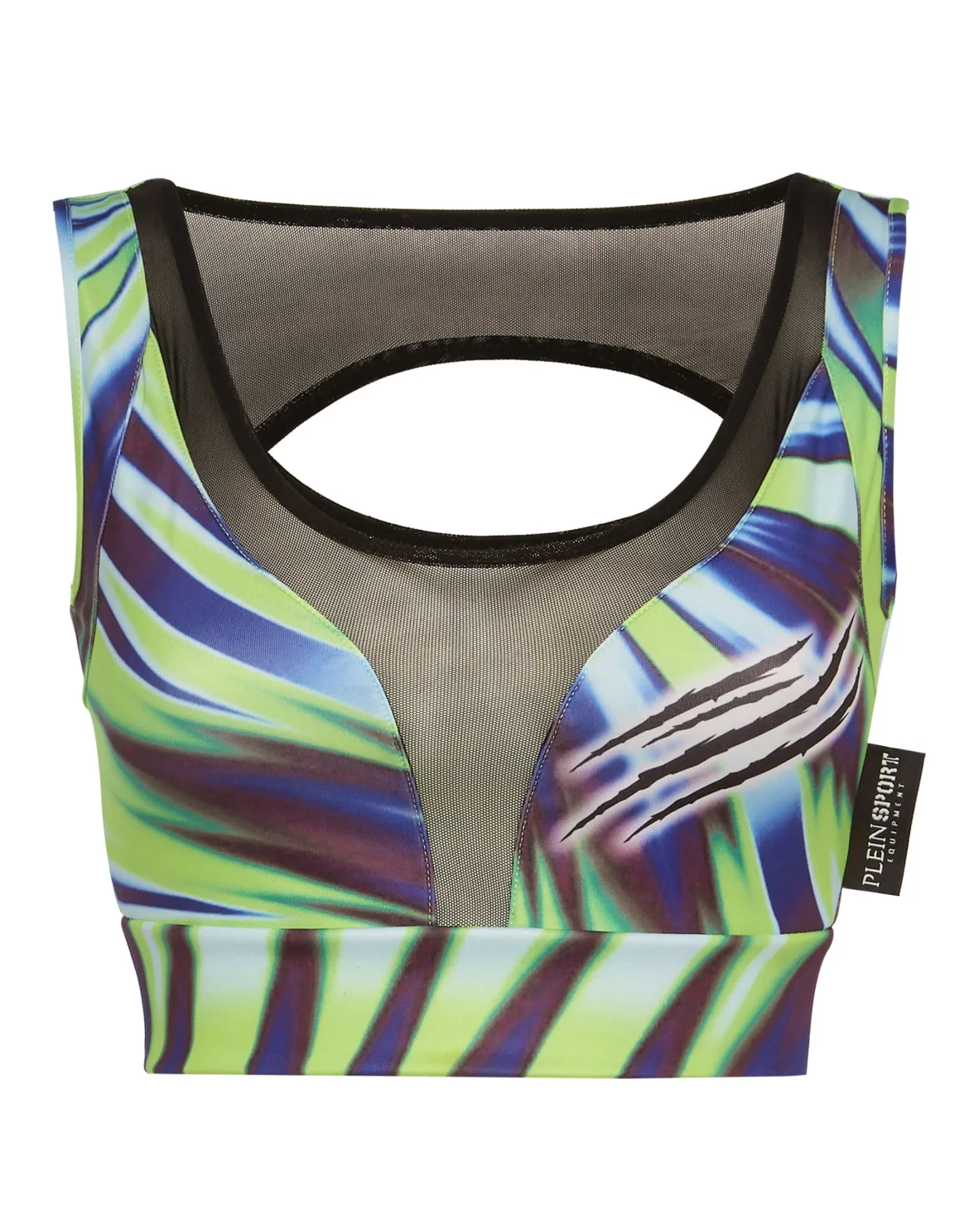 Tie-dye Jogging Cropped Top Scratch, цвет: Серый