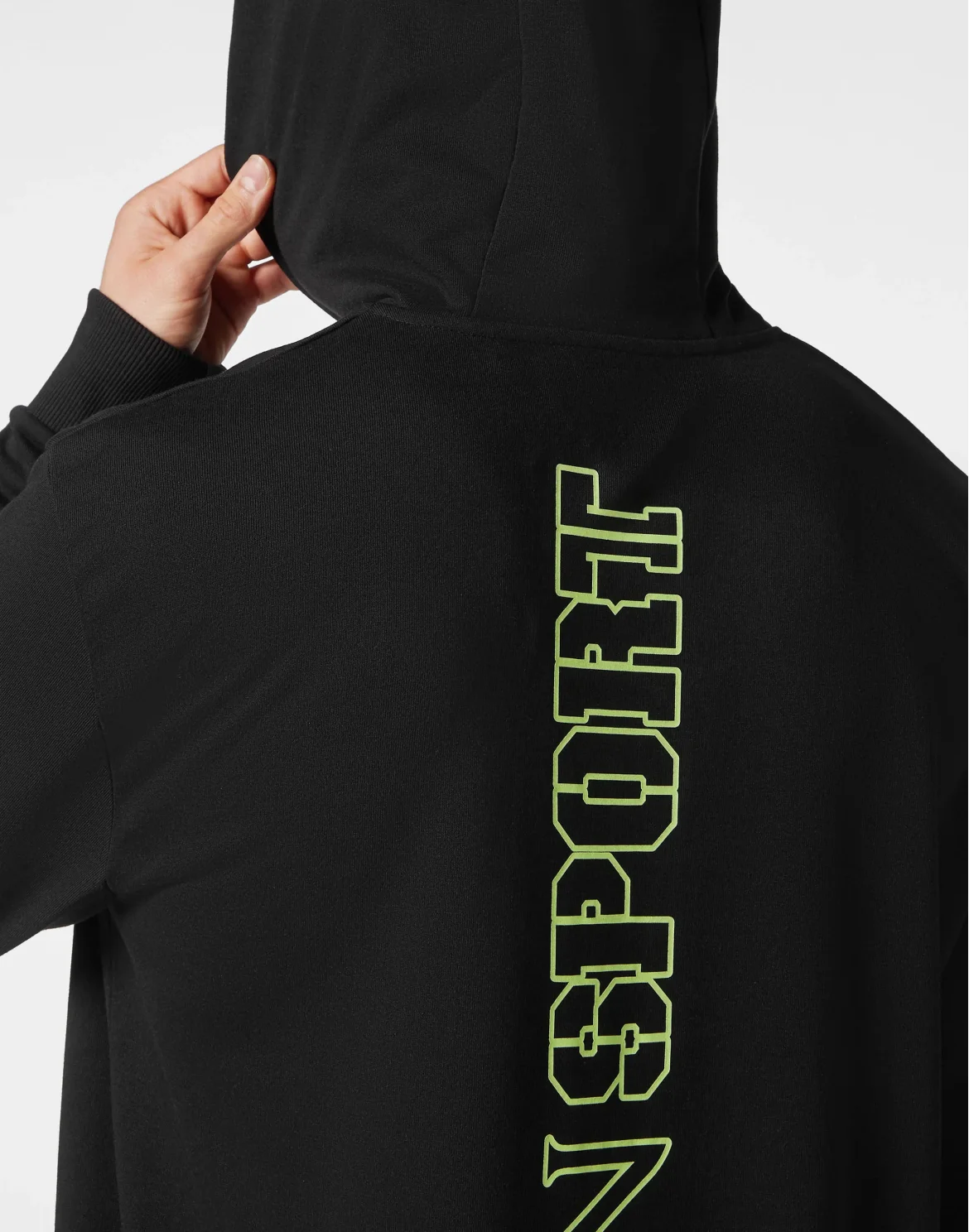 Hoodie Sweatshirt Tiger Line, цвет: Черный