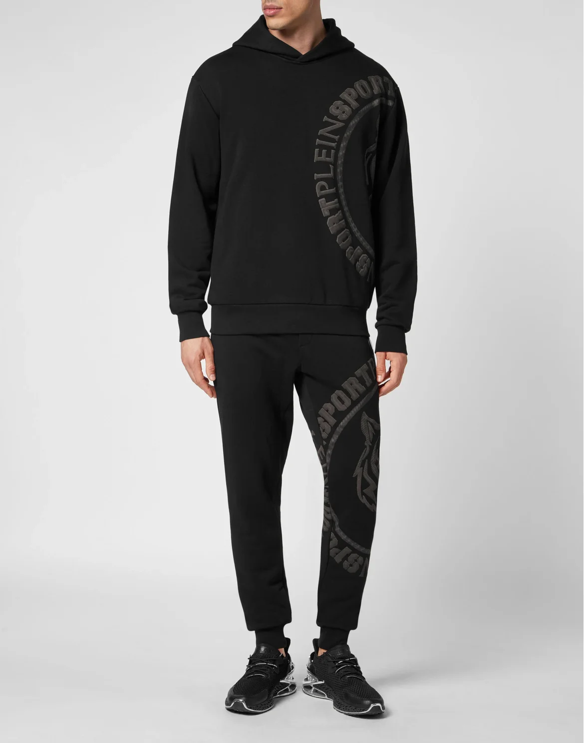 Hoodie Sweatshirt Carbon Tiger, цвет: Черный