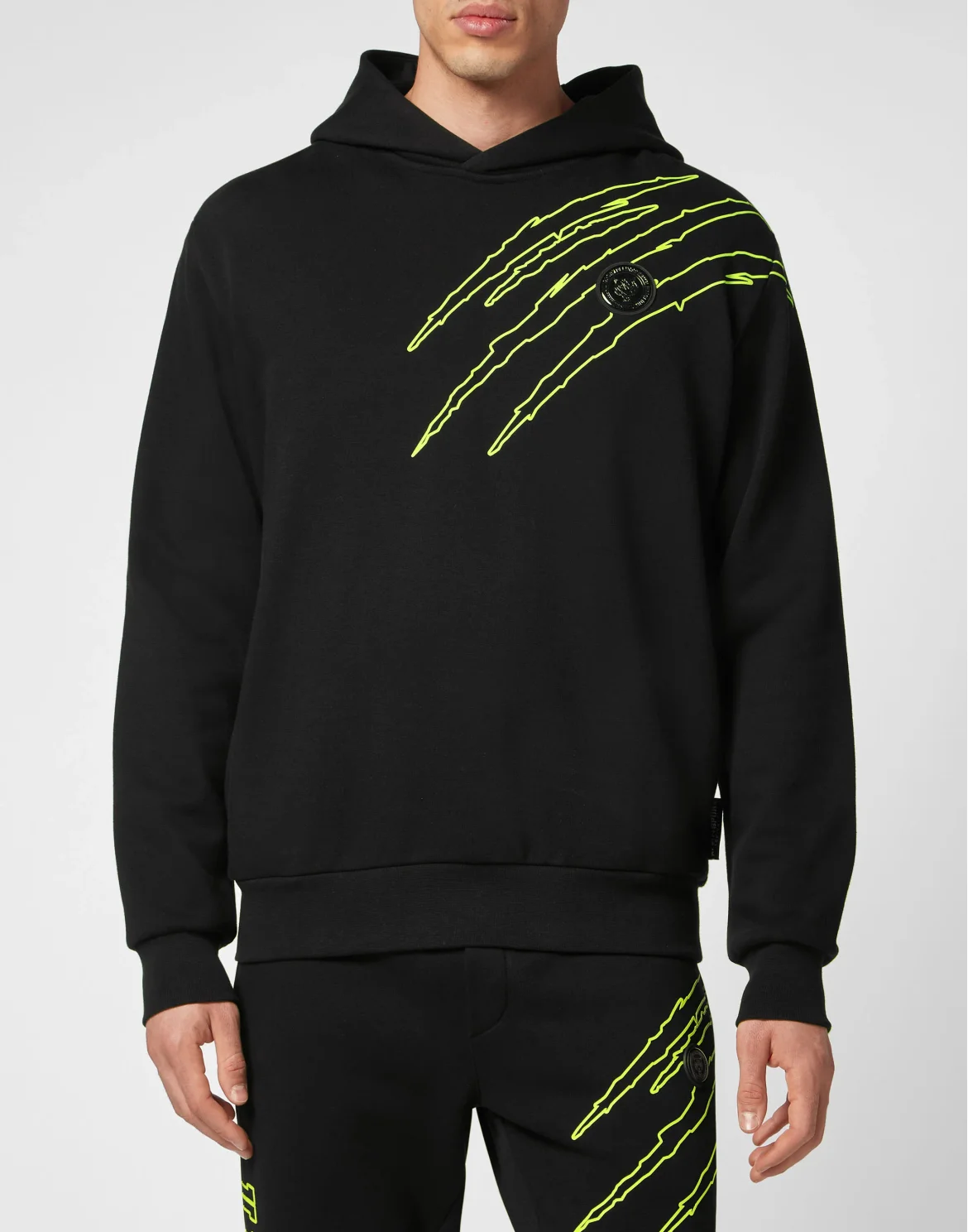Hoodie Sweatshirt Scratch, цвет: Черный