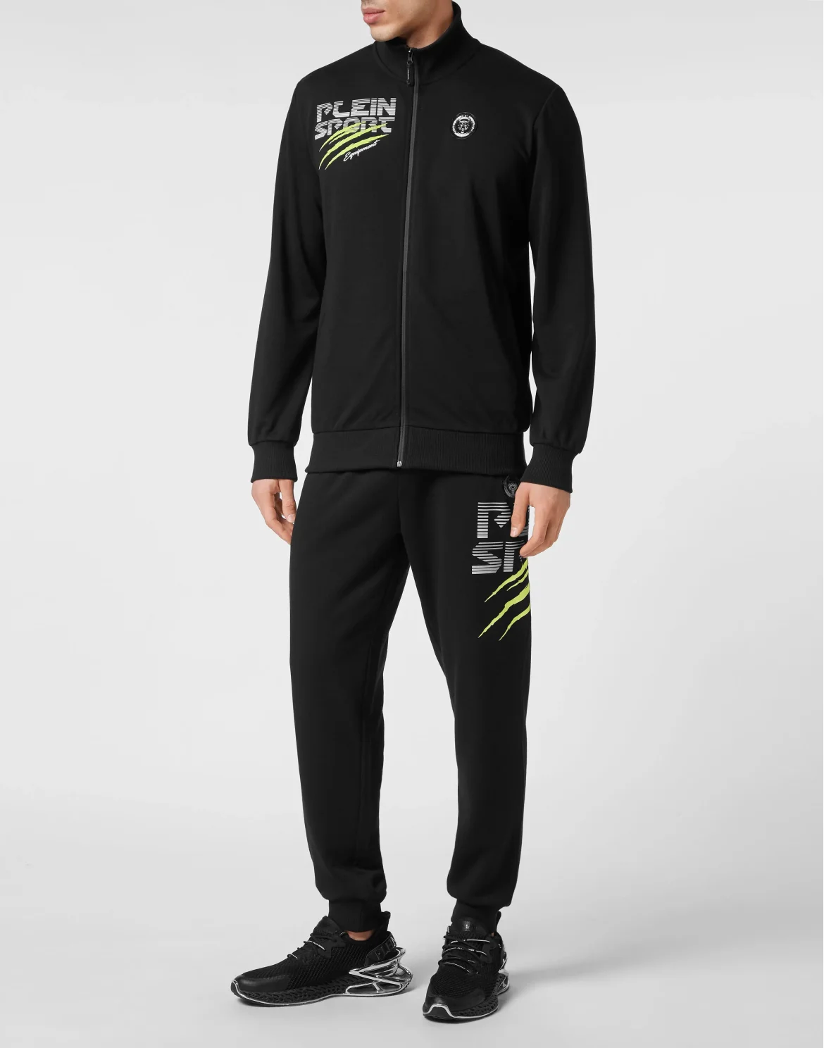 Jogging Set/ Jogging top and Jogging Trousers Tiger Line, цвет: Черный