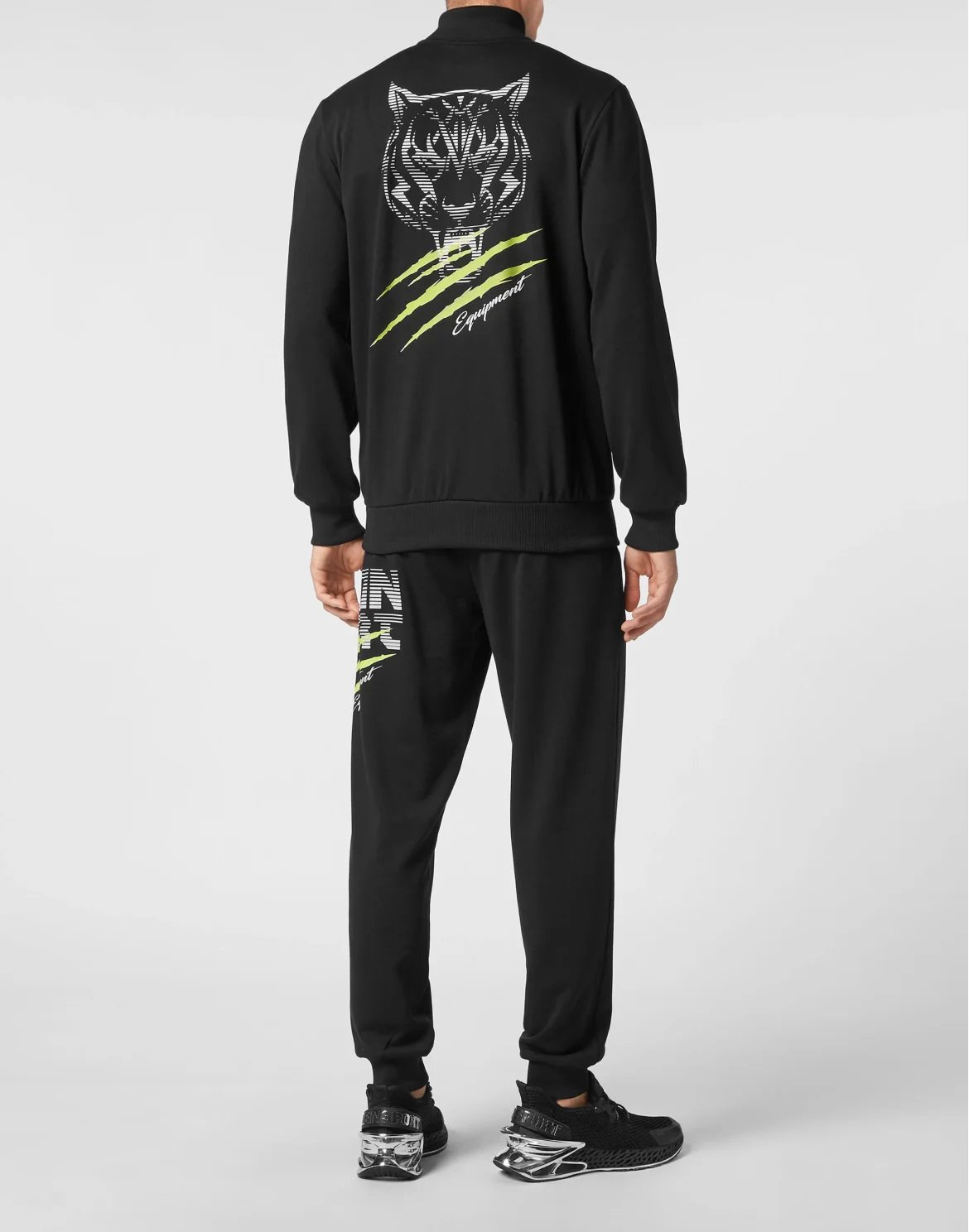 Jogging Set/ Jogging top and Jogging Trousers Tiger Line, цвет: Черный