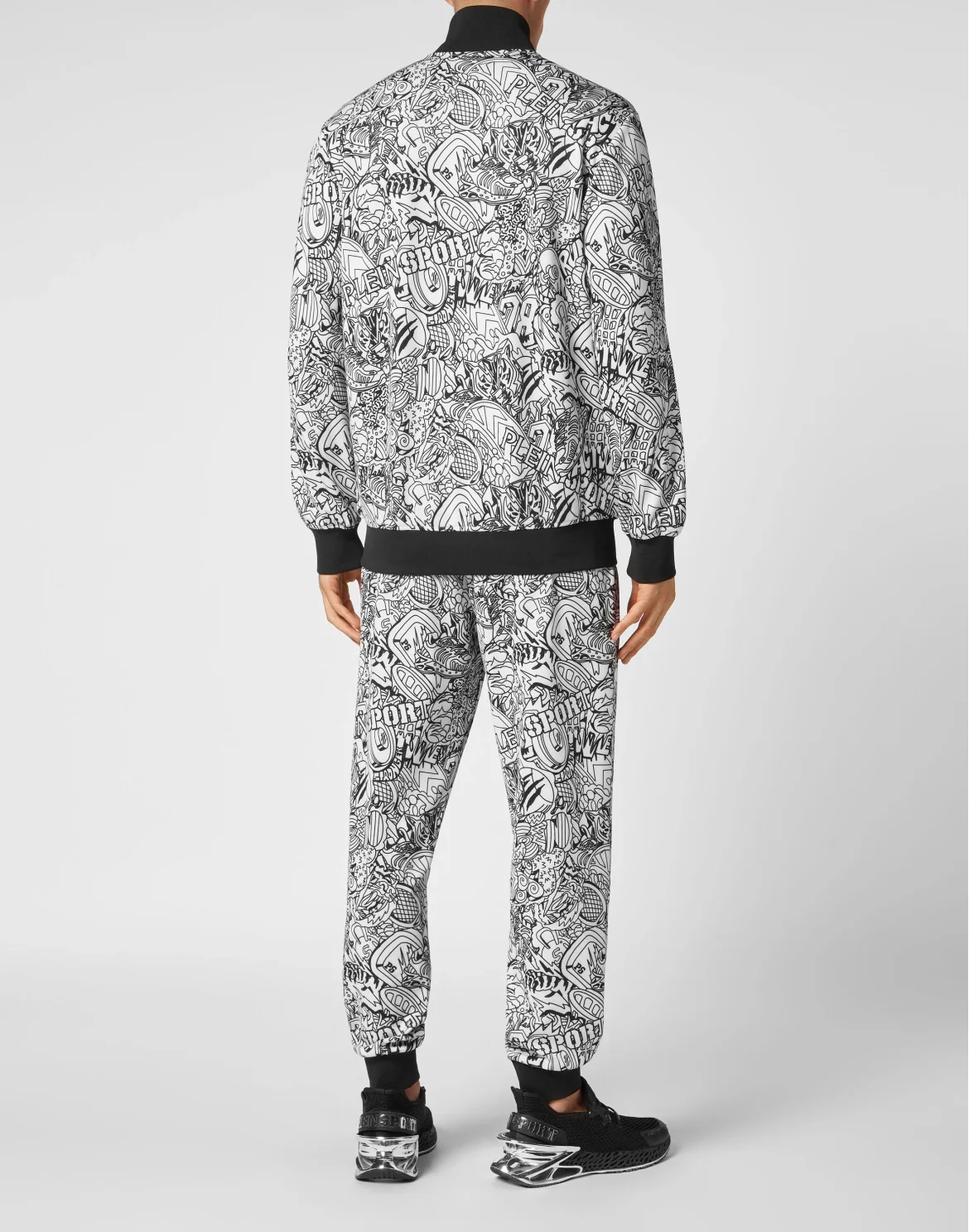 Jogging Set/ Jogging top and Jogging Trousers Doodle, цвет: Белый